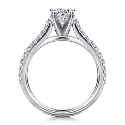 Shanna - 14K White Gold Round Diamond Engagement Ring