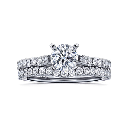 Shanna - 14K White Gold Round Diamond Engagement Ring