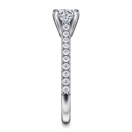 Shanna - 14K White Gold Round Diamond Engagement Ring