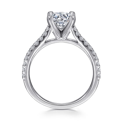 Shanna - 14K White Gold Round Diamond Engagement Ring