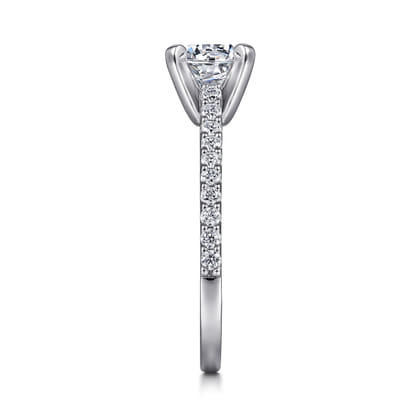 Shanna - 14K White Gold Round Diamond Engagement Ring