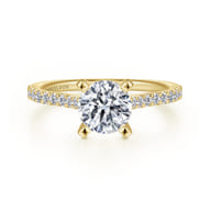 Shanna - 14K Yellow Gold Round Diamond Engagement Ring