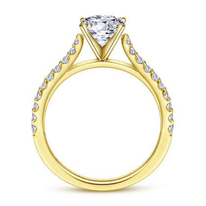 Shanna - 14K Yellow Gold Round Diamond Engagement Ring