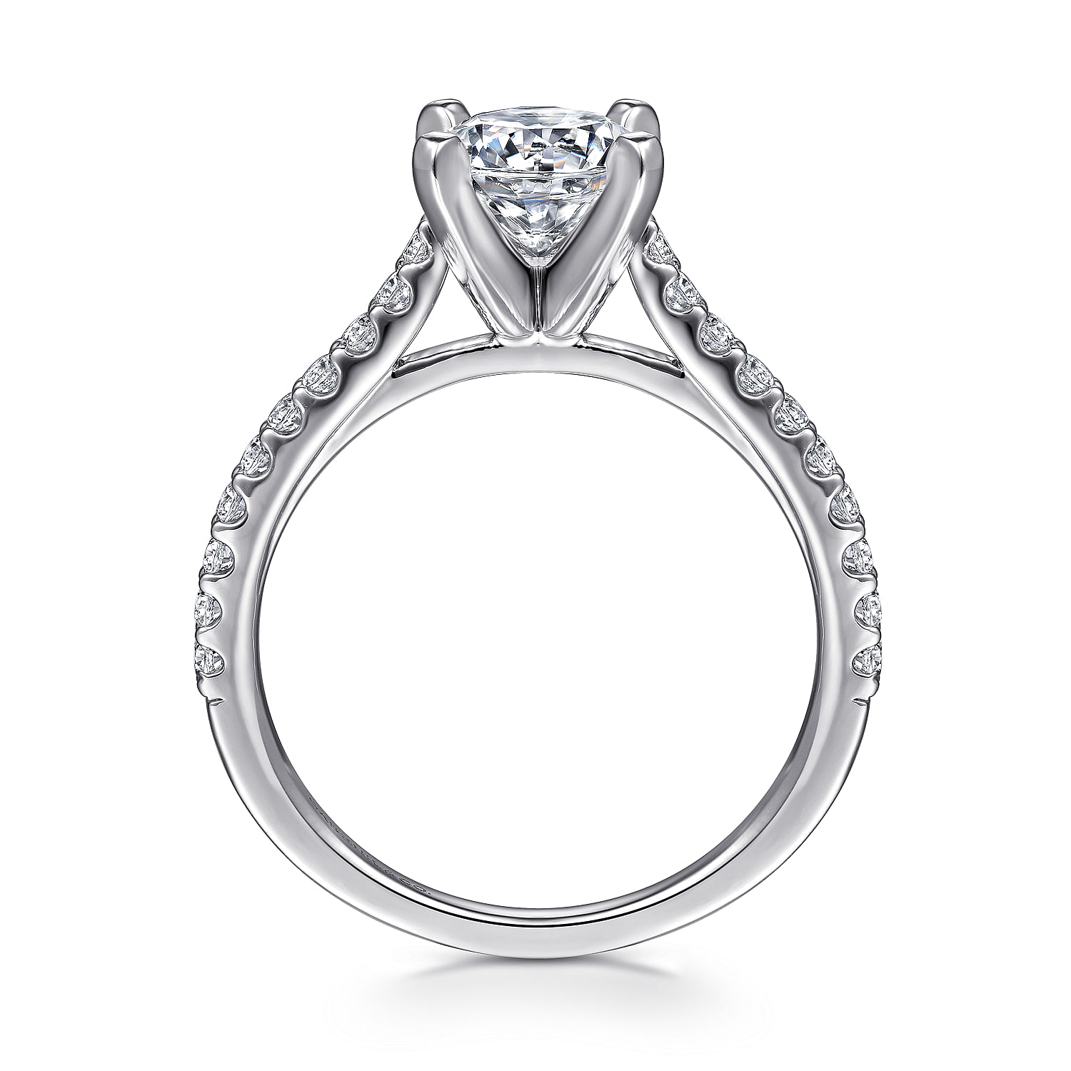 Shanna - Platinum Round Diamond Engagement Ring - 0.28 ct - Shot 2