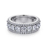 Fancy Wedding Ring in 14k White Gold with  Natural Diamond at Gabriel & Co.