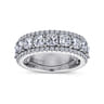 Fancy Wedding Ring in 14k White Gold with  Natural Diamond at Gabriel & Co.