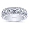 Fancy Wedding Ring in 14k White Gold with  Natural Diamond at Gabriel & Co.