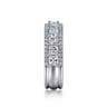 Fancy Wedding Ring in 14k White Gold with  Natural Diamond at Gabriel & Co.