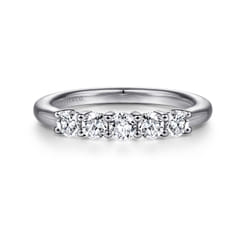 Siena - 14K White Gold 5 Stone Diamond Anniversary Band