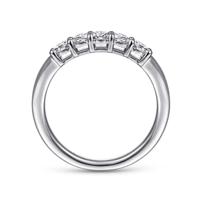 Siena - 14K White Gold 5 Stone Diamond Anniversary Band
