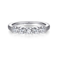 Siena - 14K White Gold 5 Stone Diamond Anniversary Band