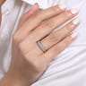 Straight Wedding Ring in 14k Yellow/white Gold with Round Natural Diamond at Gabriel & Co.