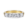 Fancy Wedding Ring in 14k Yellow/white Gold with Round Natural Diamond at Gabriel & Co.