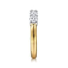 Fancy Wedding Ring in 14k Yellow/white Gold with Round Natural Diamond at Gabriel & Co.