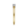 Straight Wedding Ring in 14k Yellow/white Gold with Round Natural Diamond at Gabriel & Co.