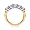 Fancy Wedding Ring in 14k Yellow/white Gold with Round Natural Diamond at Gabriel & Co.