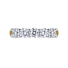 Fancy Wedding Ring in 14k Yellow/white Gold with Round Natural Diamond at Gabriel & Co.