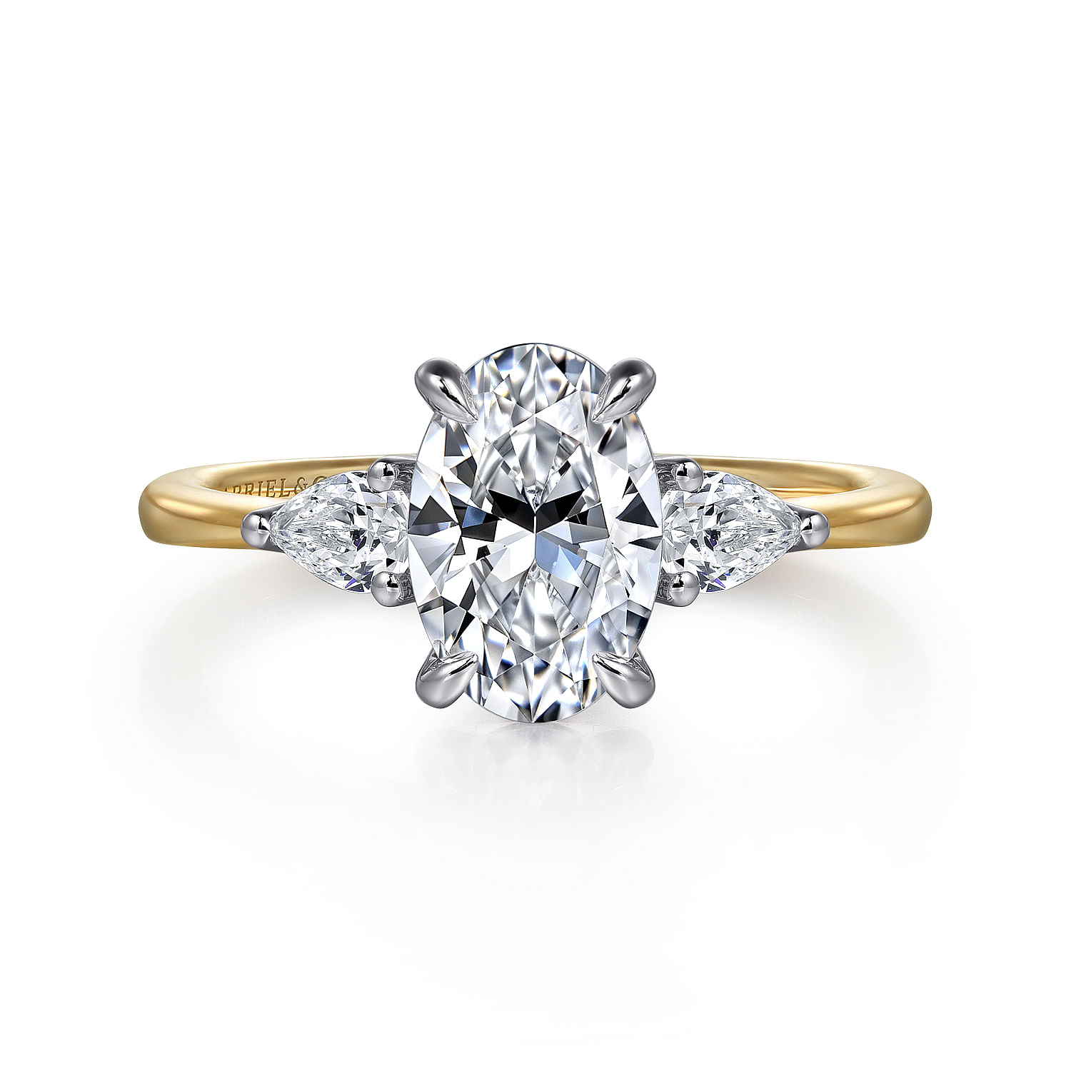 Diamond gold fashion ring for engagement