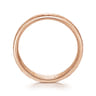 Simon - 14K Rose Gold 6mm - Men's Wedding Band in Hammered Finish