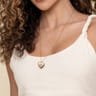 Soraya - 14K White  Yellow Gold Pave Diamond Heart Pendant Necklace - 0.2 ct