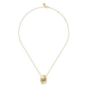 Soraya - 14K Yellow Gold Diamond Pendant Necklace