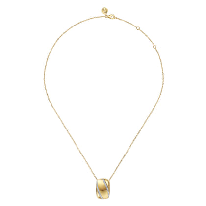 Soraya - 14K Yellow Gold Diamond Pendant Necklace