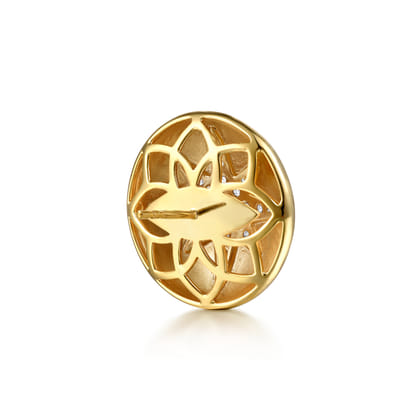 Soraya - 14K Yellow Gold Diamond Starburst Stud Earrings