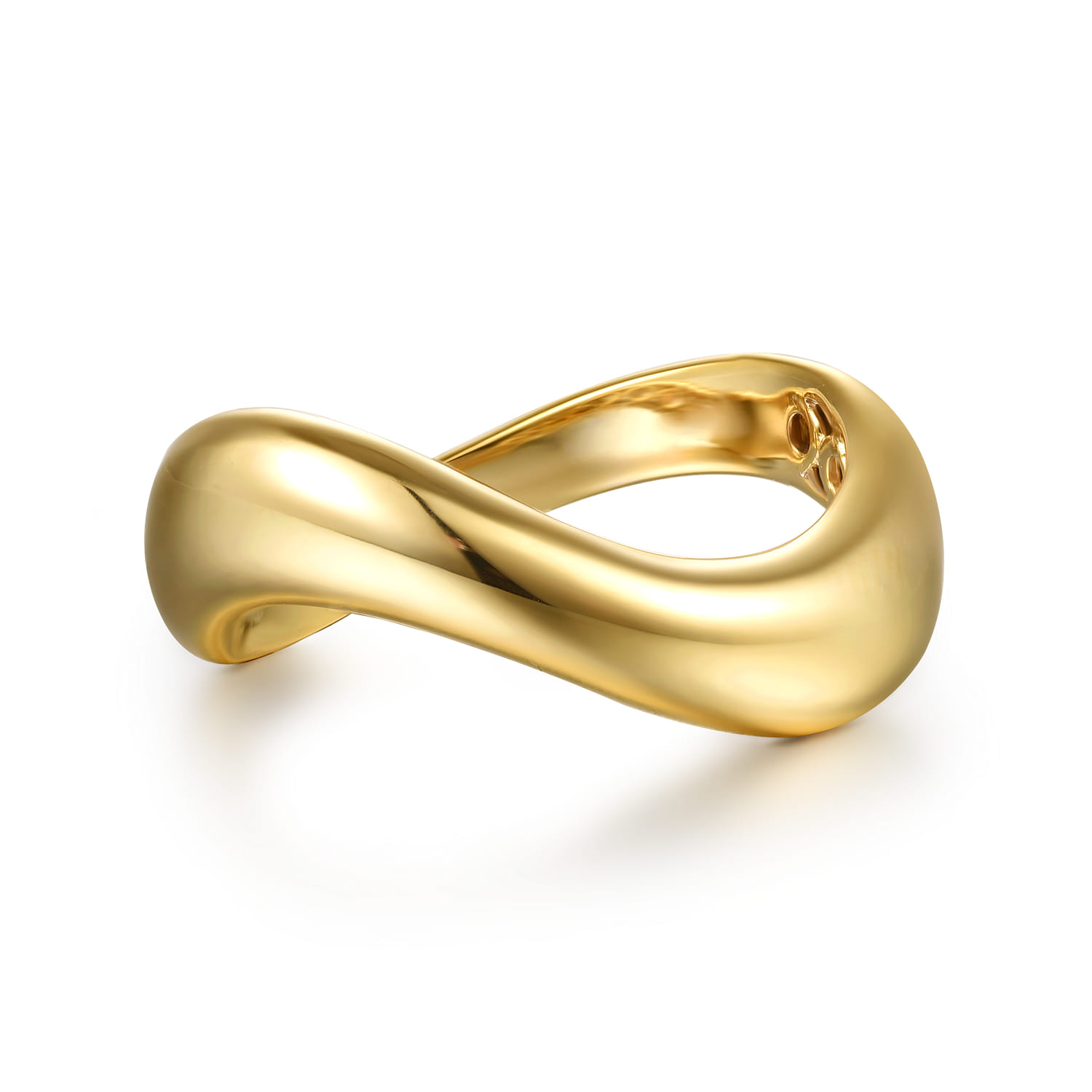 Soraya - 14K Yellow Gold Stackable Ring - Shot 1