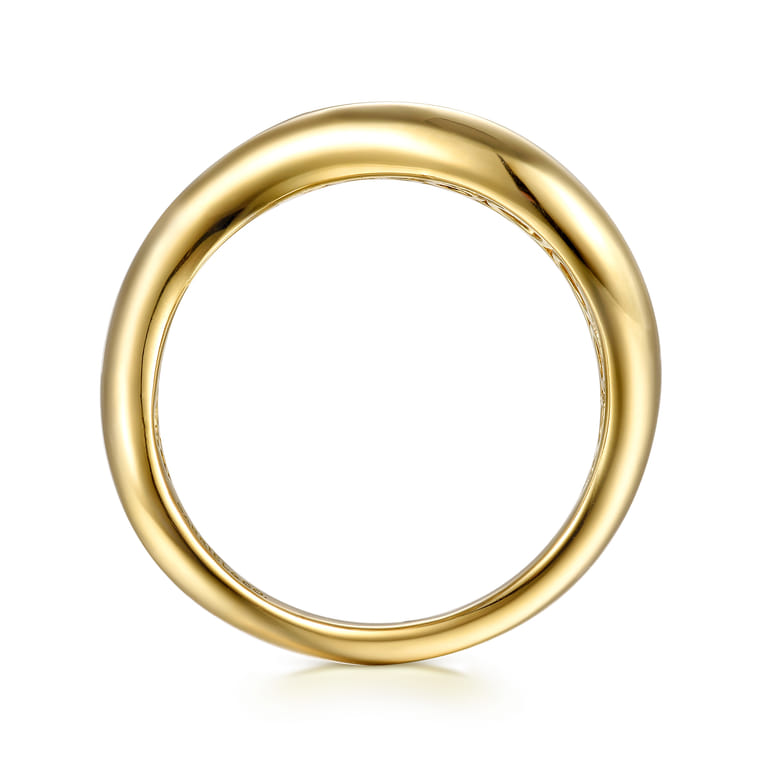 Soraya - 14K Yellow Gold Stackable Ring - Shot 2