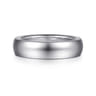 Soren - 14K White Gold 6mm Mens Wedding Band in Sand Blast Finish