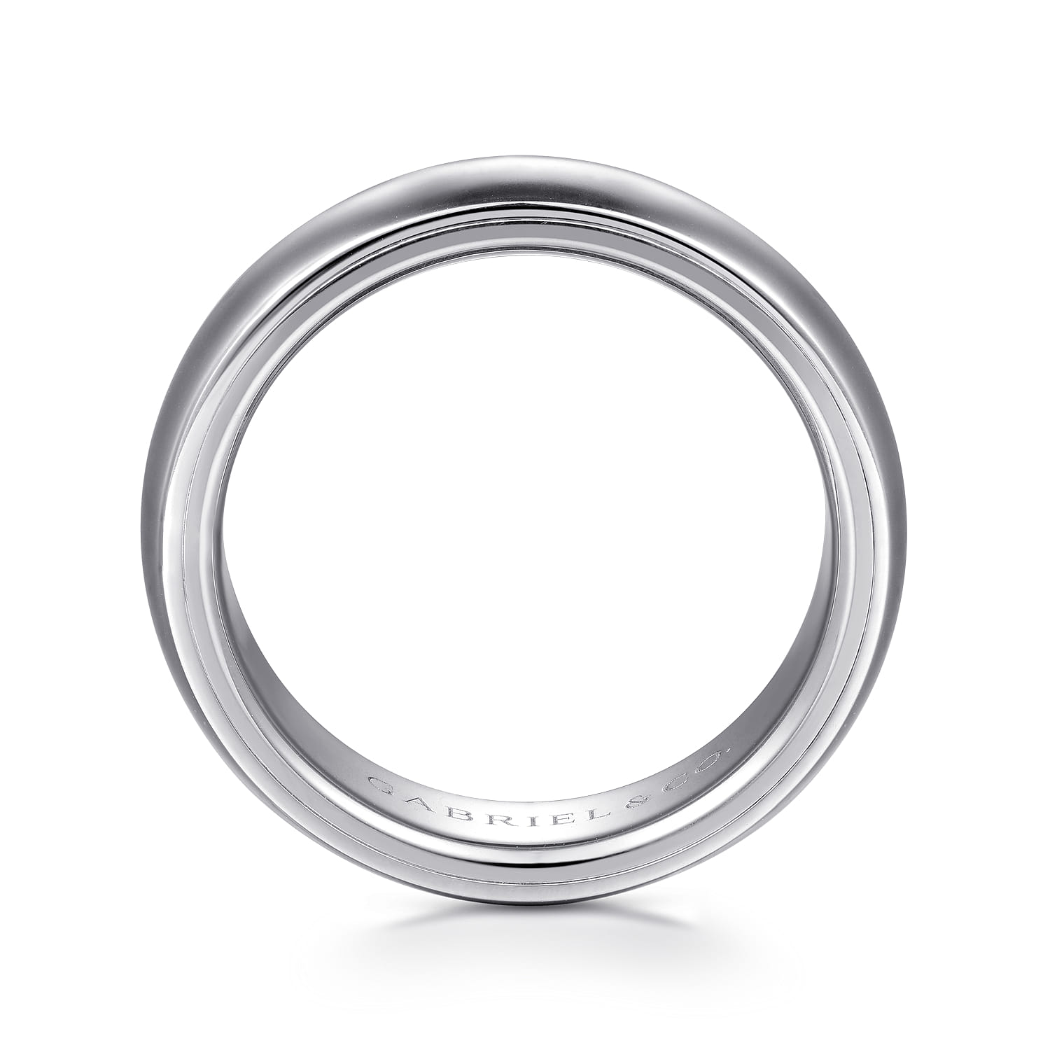 Soren - 14K White Gold 6mm Mens Wedding Band in Sand Blast Finish - Shot 2