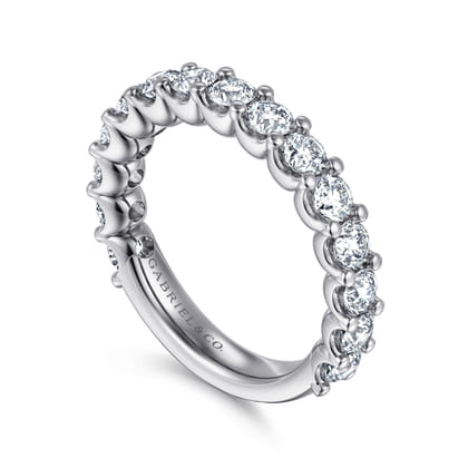 Sorrento - 14K White Gold Shared Prong Set Diamond Anniversary Band