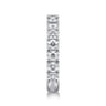 Straight Wedding Ring in 14k White Gold with Round Natural Diamond at Gabriel & Co.