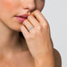 Straight Wedding Ring in 14k White Gold with Round Natural Diamond at Gabriel & Co.