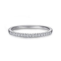 Sorrento - 14K White Gold Shared Prong Set Diamond Wedding Band