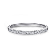 Sorrento - 14K White Gold Shared Prong Set Diamond Wedding Band