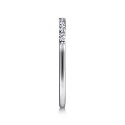 Sorrento - 14K White Gold Shared Prong Set Diamond Wedding Band