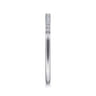 Straight Wedding Ring in 14k White Gold with Round Natural Diamond at Gabriel & Co.