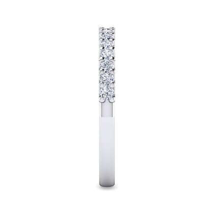 Sorrento - 14K White Gold Shared Prong Set Diamond Wedding Band