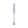 Straight Wedding Ring in 14k White Gold with Round Natural Diamond at Gabriel & Co.
