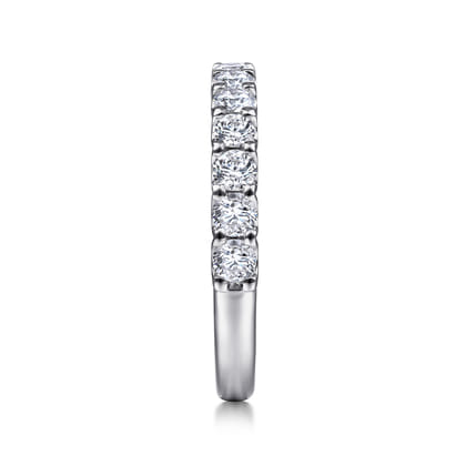 Sorrento - 14K White Gold Shared Prong Set Diamond Wedding Band