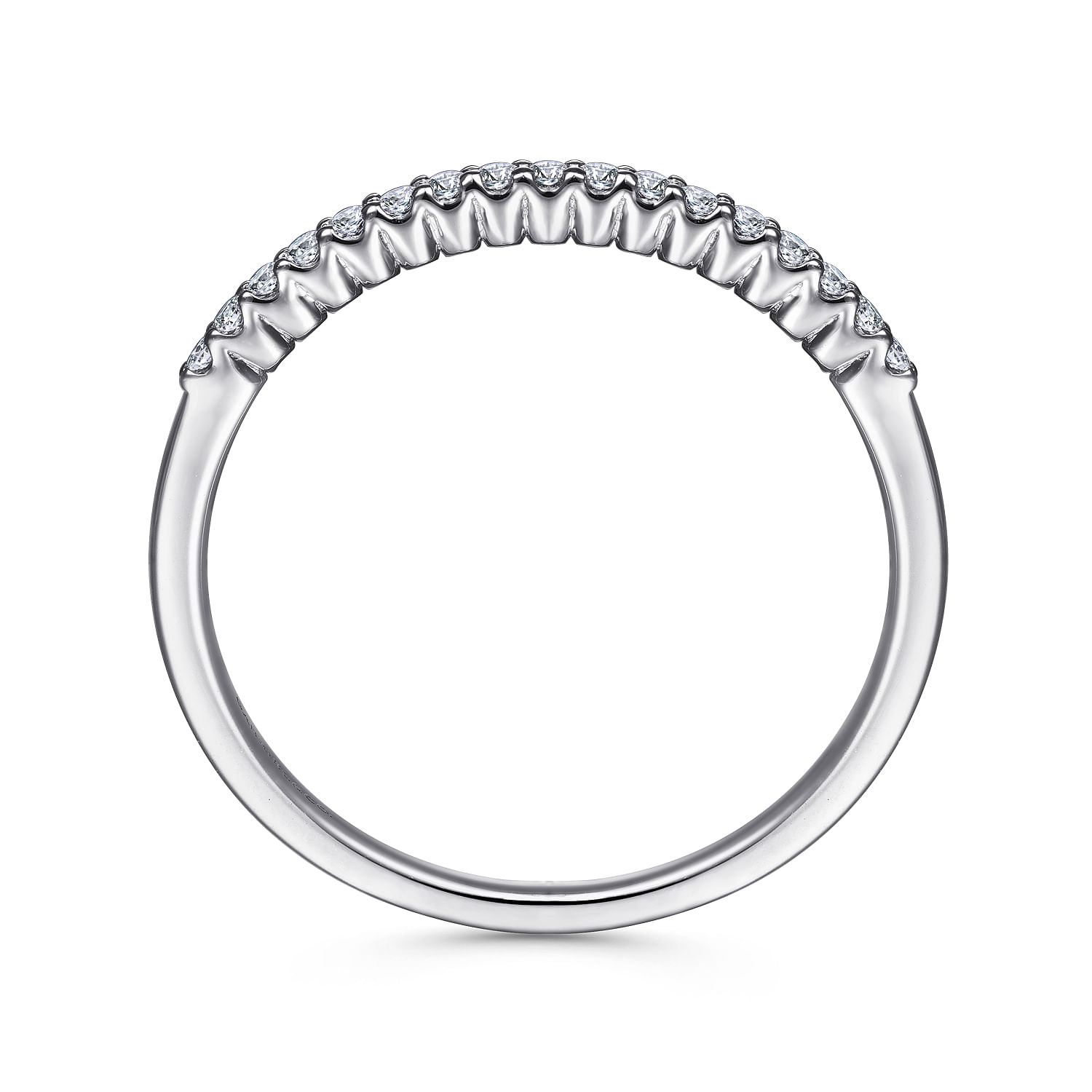 Sorrento - Platinum Shared Prong Set Diamond Wedding Band
