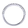 Straight Wedding Ring in Platinum with Round Natural Diamond at Gabriel & Co.