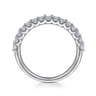 Straight Wedding Ring in Platinum with Round Natural Diamond at Gabriel & Co.