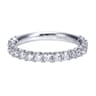 Straight Wedding Ring in Platinum with Round Natural Diamond at Gabriel & Co.