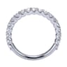 Straight Wedding Ring in Platinum with Round Natural Diamond at Gabriel & Co.