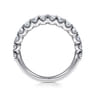 Straight Wedding Ring in Platinum with Round Natural Diamond at Gabriel & Co.