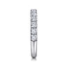 Straight Wedding Ring in Platinum with Round Natural Diamond at Gabriel & Co.