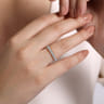 Straight Wedding Ring in Platinum with Round Natural Diamond at Gabriel & Co.