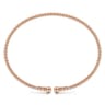 Split 14K Rose Gold Beaded Bujukan Bangle